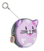 Load image into Gallery viewer, Purple Cat boppi Tiny Trekker Keychain Pouch
