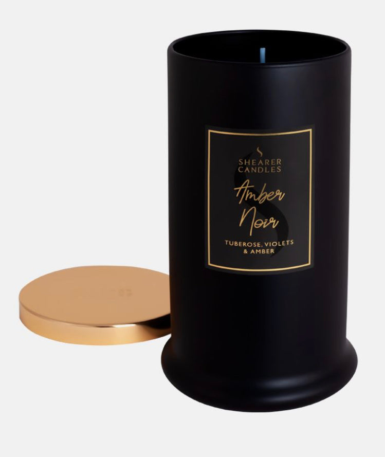 Amber Noir - Tall Pillar Jar Candle